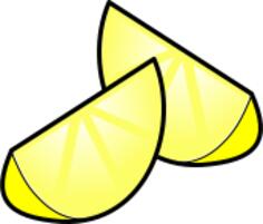 Sliced lemons