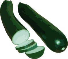 Two zucchini