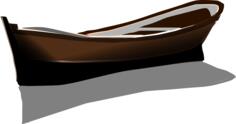 Boat with reflection