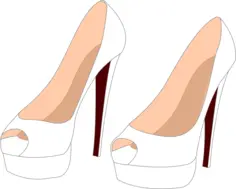 White stilettos