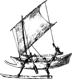 Vintage sailing boat