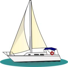 Yacht in the sea