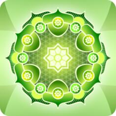 Green mandala