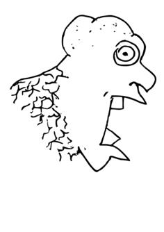 Cartoonish monster