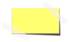 Tapped sticky note