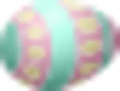 Pink and blue egg