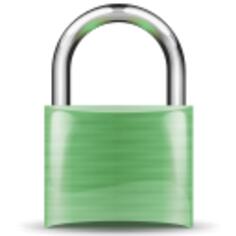 Green padlock