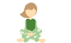 Girl in pajamas