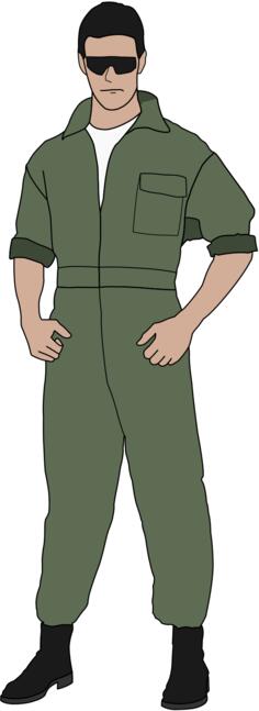 Handsome pilot