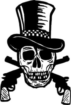 The gunfighter skull