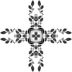 Floral cross