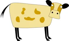 Cow cartoon clip art