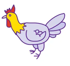 Cartoon chicken