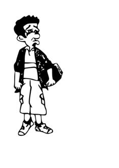 Guy with a bag