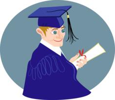 A graduate in uniform