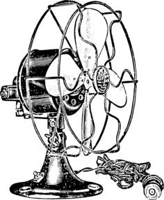 Antique desk fan