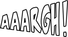 Comic scream