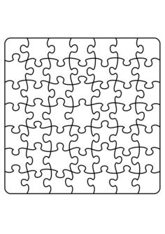 Solved jigsaw puzzle
