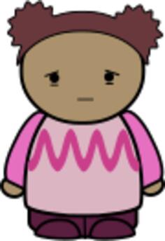 Sad baby girl