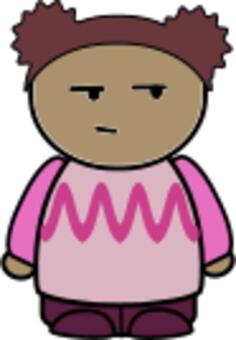 Suspicious girl