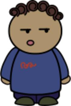 Suspicious boy