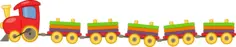 Train with 5 wagons