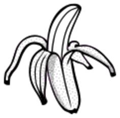 Pilled banana