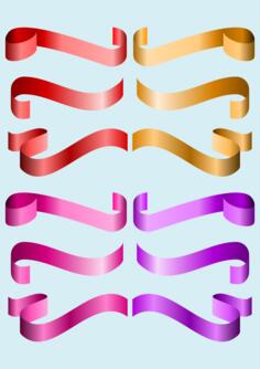 Ribbons set