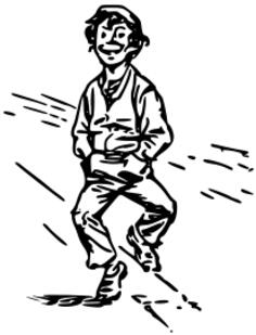 Boy walking