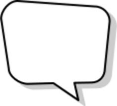 Empty speech bubble