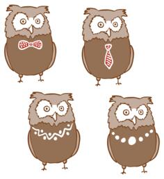 Anthropomorphic owls