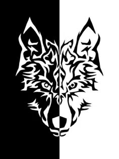Tribal wolf
