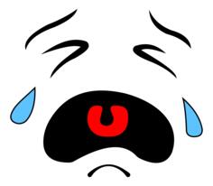 Crying face