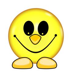 Smiley face with feet