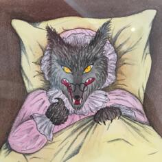 Storybook wolf