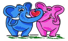 Elephant couple