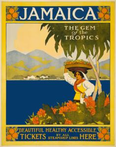 Jamaican tourist poster