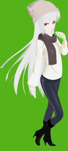 Albino girl