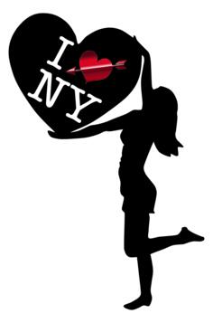 Girl holding big heart