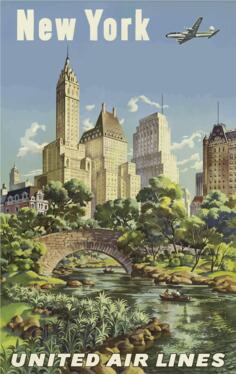 Old travel poster