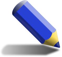 Blue pencil