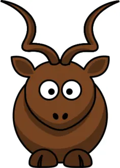 Cartoon kudu