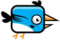 Blue bird icon