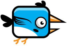 Blue bird with big beak