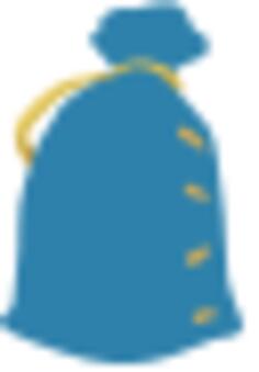 A blue sack