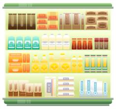 Supermarket groceries