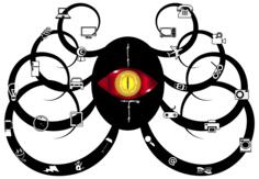 A creature with all-seeing eye