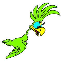 Green parrot
