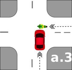 Crossroad vehicle crash