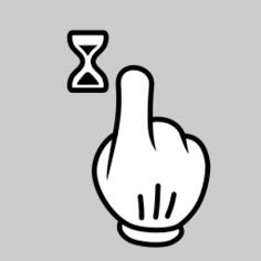 Touch and hold cursor